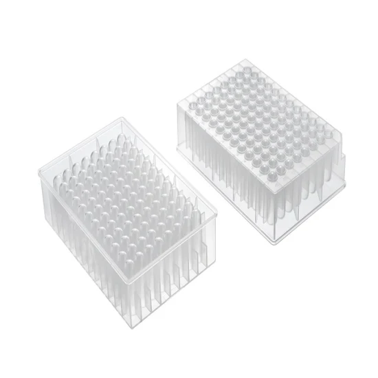 Piastra per PCR profonda poco profonda quadrata rotonda trasparente bianca di plastica usa e getta da 0,1 ml 0,2 ml 1,2 ml 2,2 ml